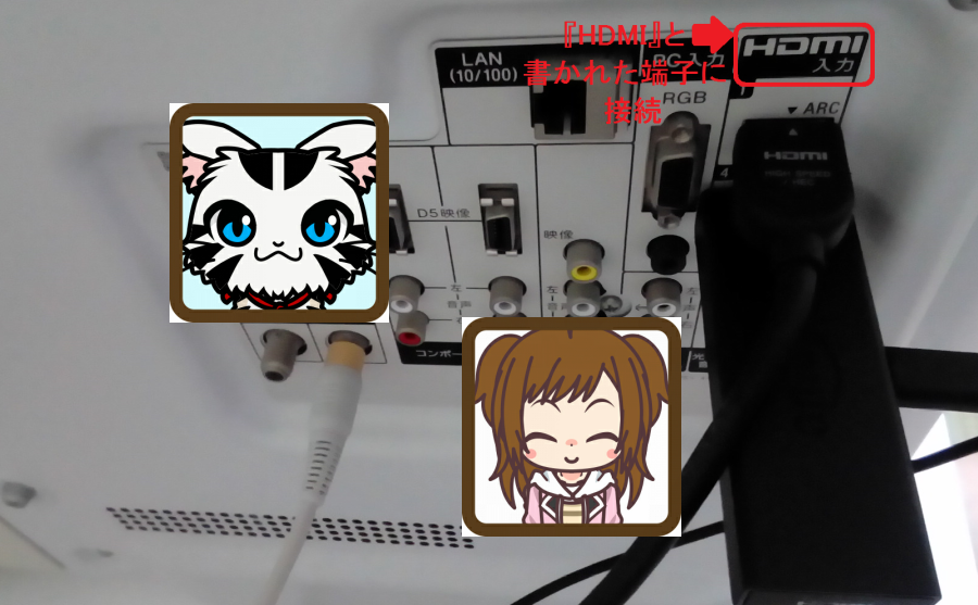 FireTVStickテレビ接続
